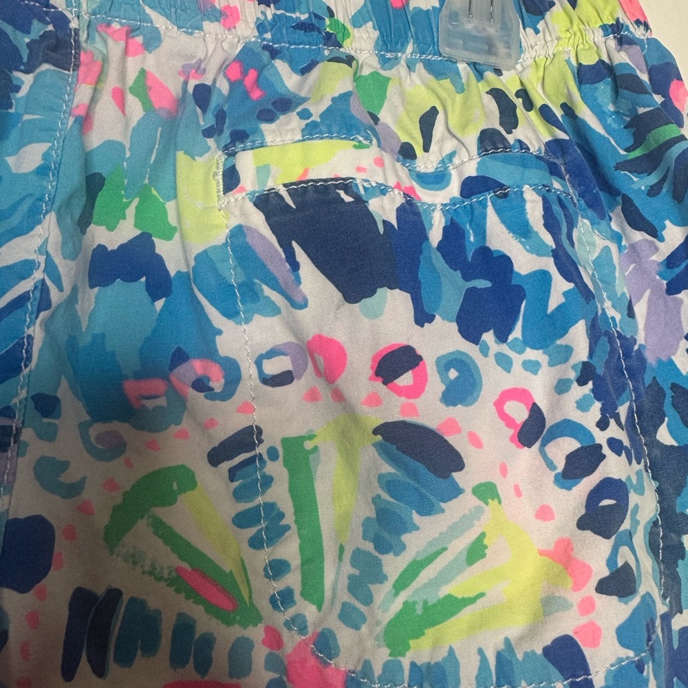 Lilly Pulitzer Shorts Womens  Blue Ocean View Board Shorts Casual Beach - Picture 5 of 9